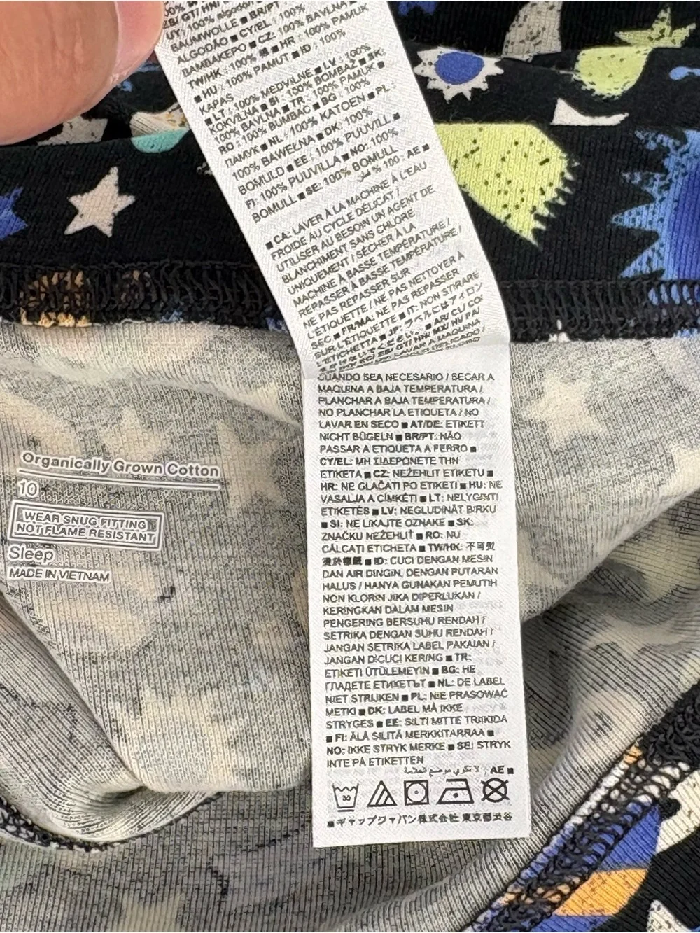 Gap Kids New Organically Grown Cotton Top & Bottom Print Sleep Set Pajamas